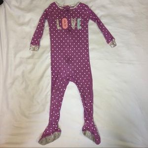 Carter’s baby toddler girl zip pajamas 24M purple
